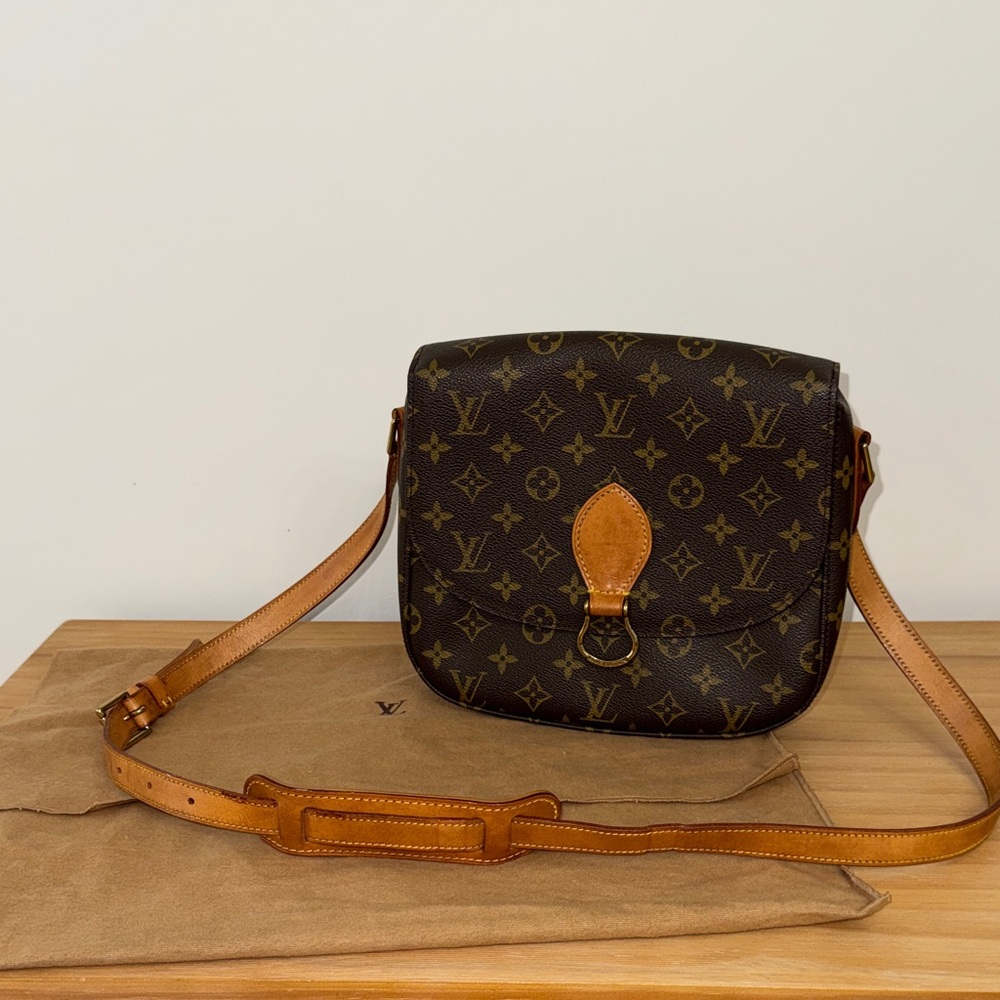 Louis Vuitton Monogram Saint Cloud Tan and Brown Crossbody Bag